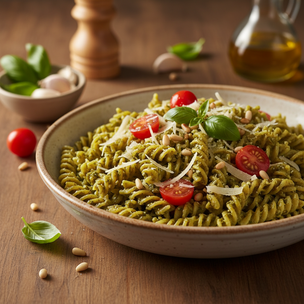 Greitas ir skanus makaronų su pesto receptas – vakarienė per 15 minučių