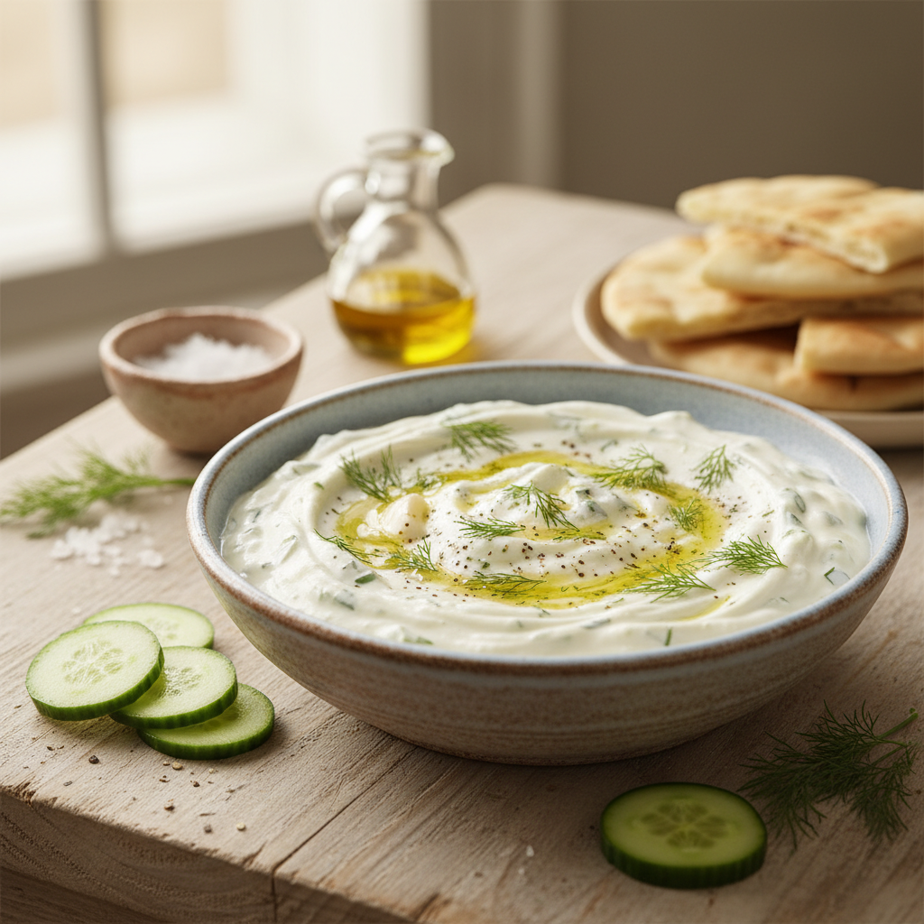 Lengvas ir gaivus tzatziki padažo receptas – puikus pasirinkimas vasaros pietums