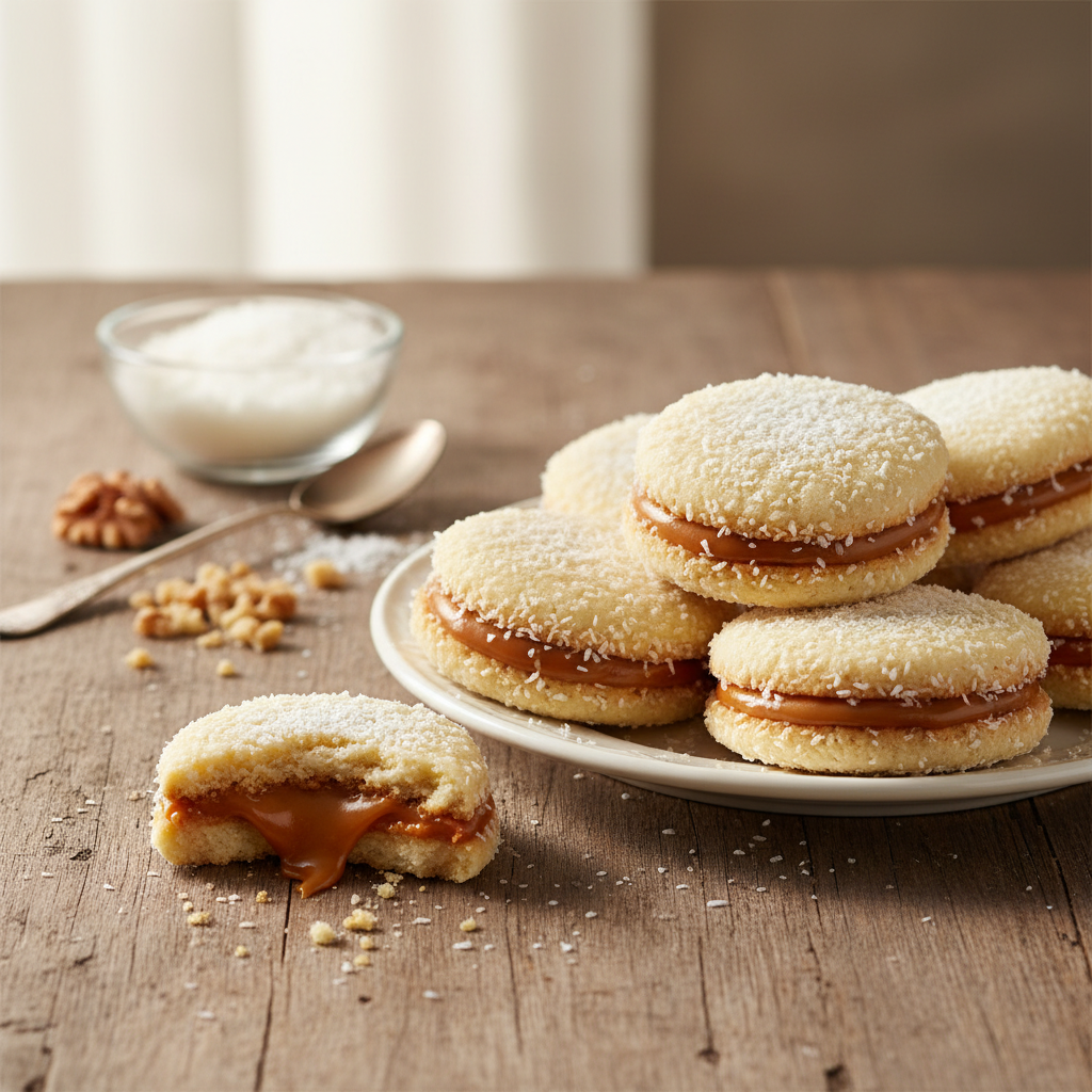 „Alfajores“ receptas: autentiški sausainiai su karamele