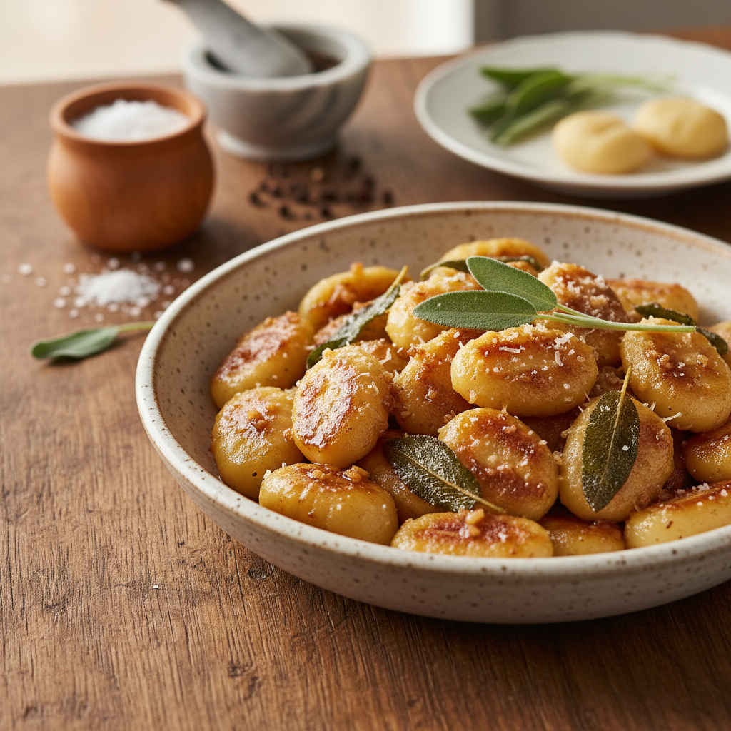 Tobuli gnocchi su sviesto padažu: receptas visai šeimai