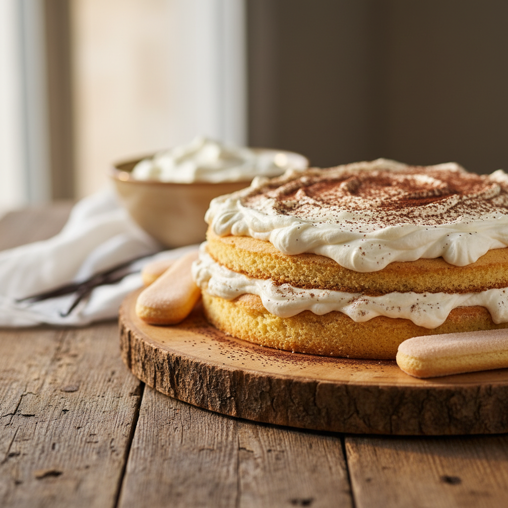 Nerealus maskarponės tortas: paruošite be orkaitės