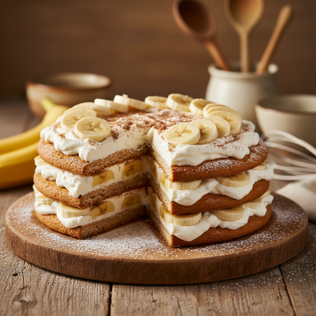 Paprastas meduolių ir bananų tortas: tobulas desertas
