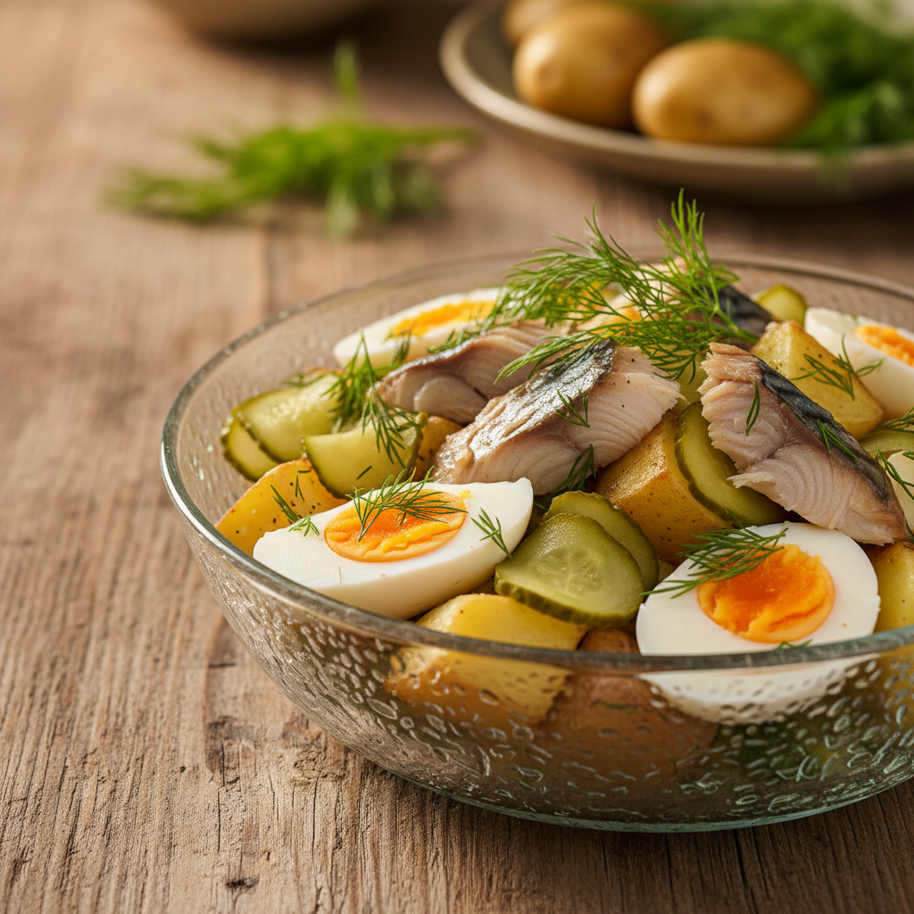 Soti mišrainė su rūkyta skumbre: patiks visai šeimai